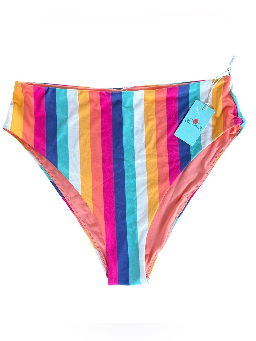 Marine Layer Full Cut Multi Stripe Bikini Bottom NWT Size L